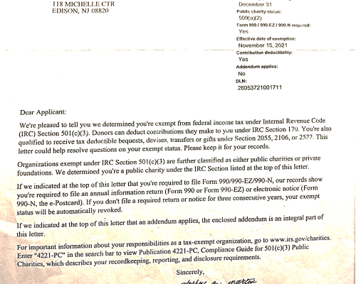 3.-Certificado IRS - Tax Exeption - Section Departamento del Tesoro